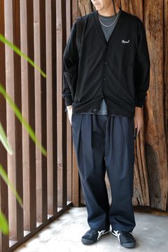 Maison Margiela コットントラウザーズ ダークブルー