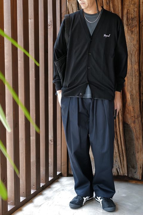 Maison Margiela コットントラウザーズ ダークブルー