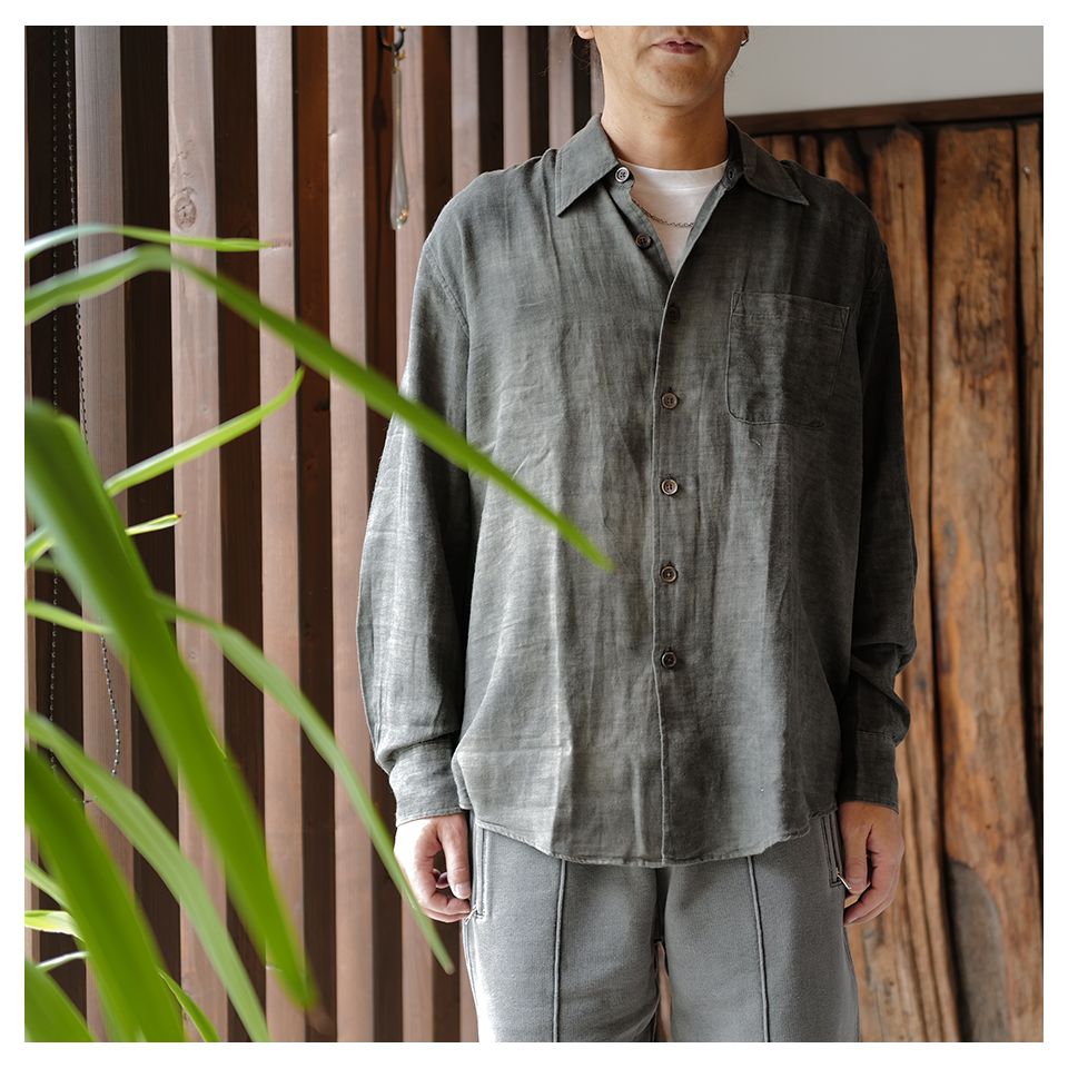 ABOVE SHIRT   Dark Cloud Sparse Cotton Wool