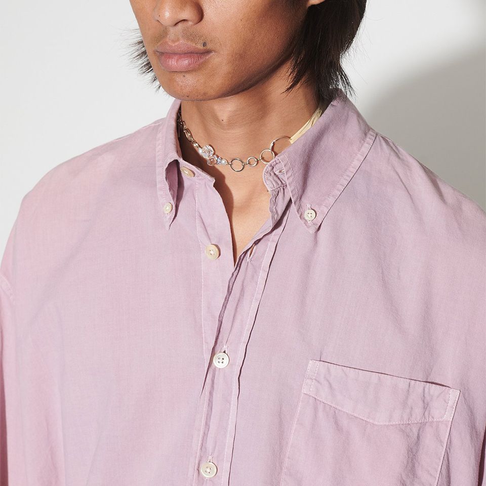 OUR LEGACY - BORROWED BD SHIRT Dusty Lilac Cotton Voile | River