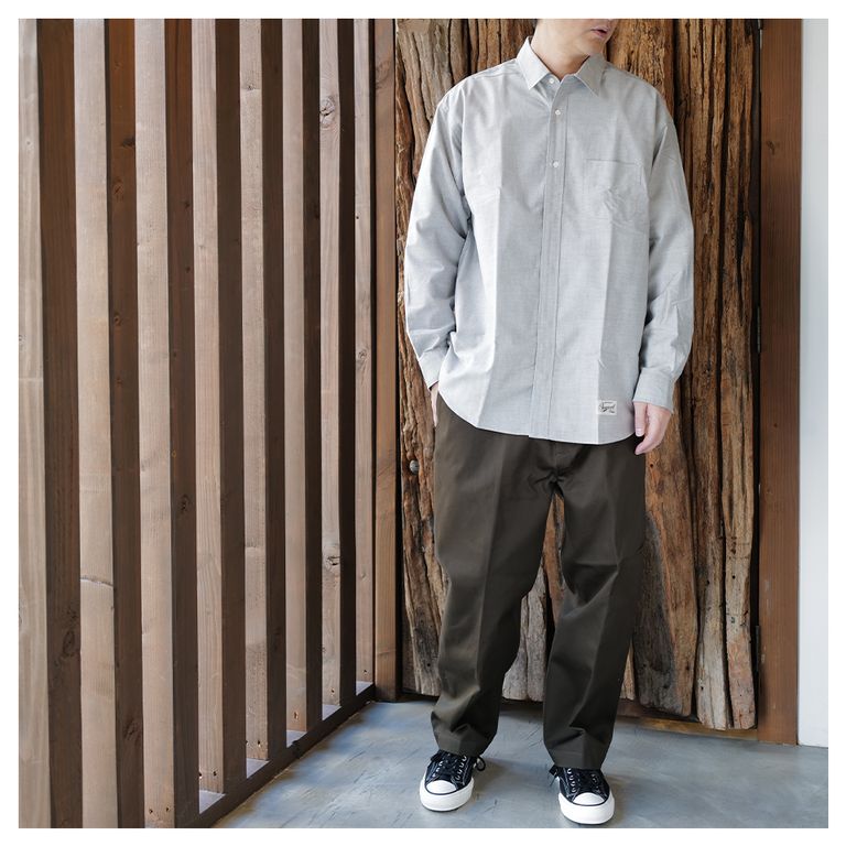 SEQUEL - SQ-23AW-SH-02 FLYFRONT OX SHIRT GRAY | River