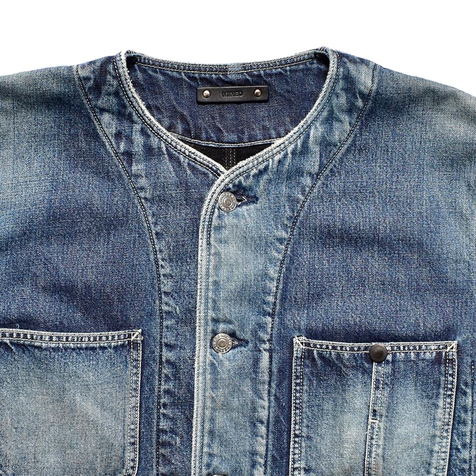 MINEDENIM Blanket Lining Nocollar Coverall | River