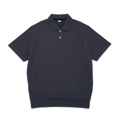 SWEAT POLO SHIRT [DARK GRAY]