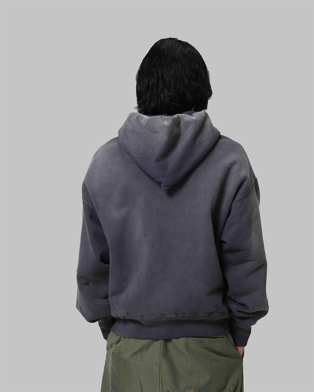 BWU-WZH / WEATHERED ZIP HOODIE - EGGPLANT