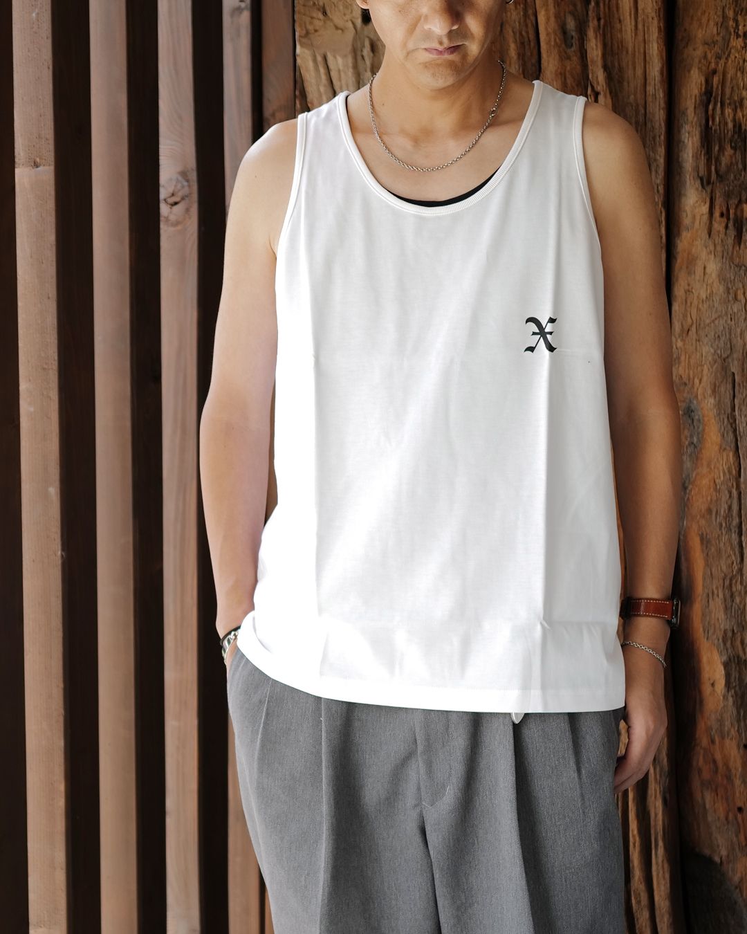 GX-S26-CS-06  TANK TOP   [WHITE]