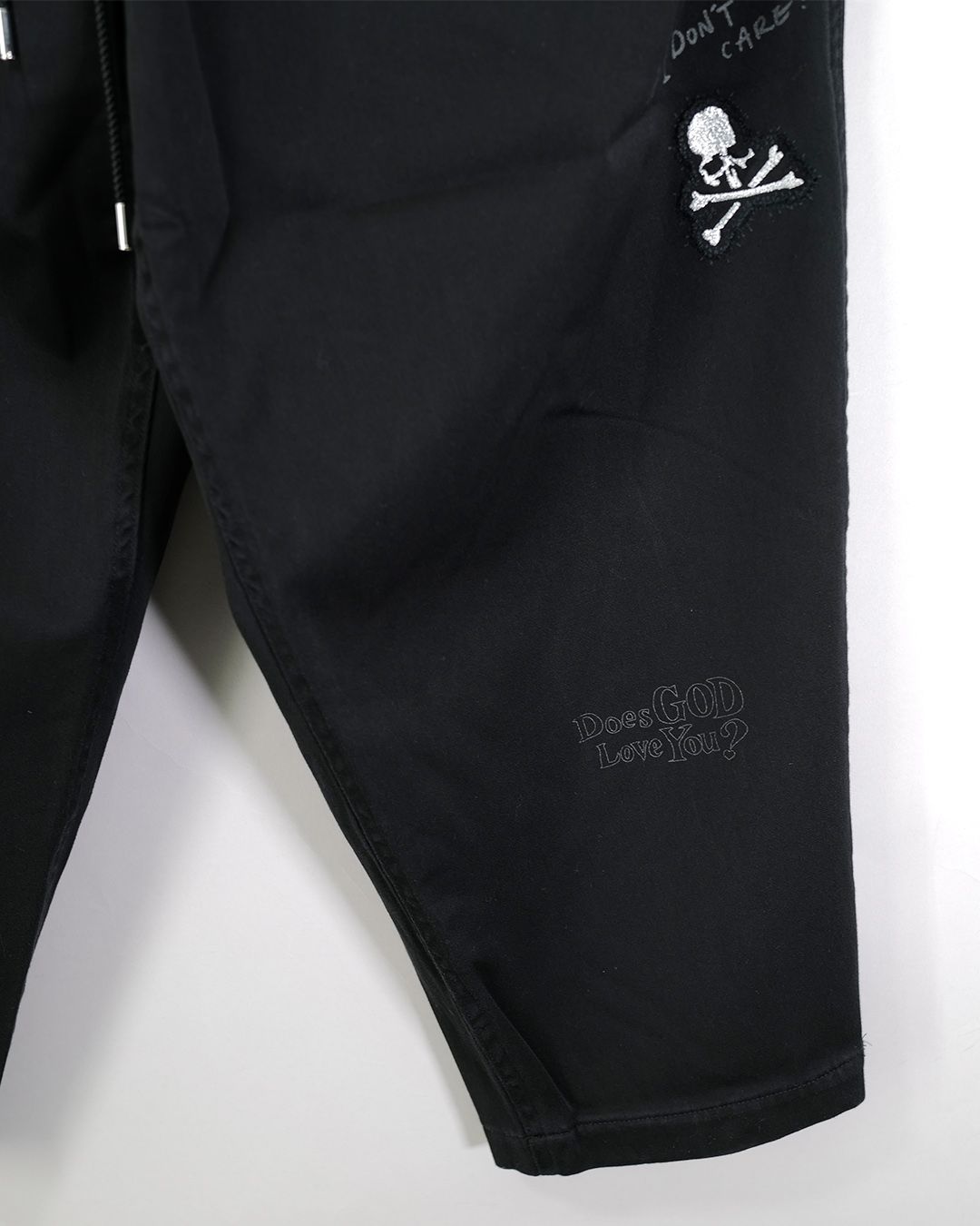 【MASTERMIND WORLD】 DOODLE PRINT WIDE EASY PANTS  BLACK