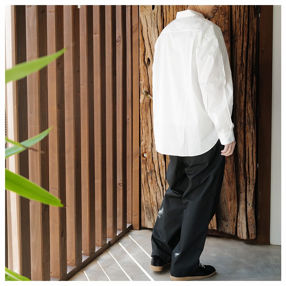 【Last1 Size2】Plain shirt  White