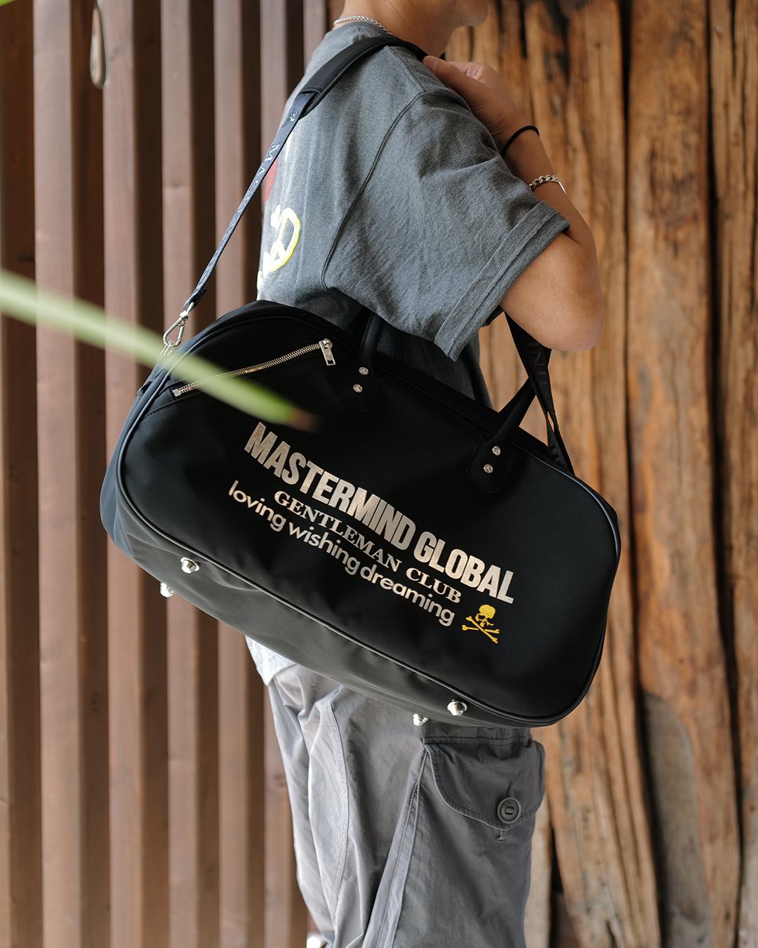 【mastermind JAPAN】 BOSTON BAG  BLACK