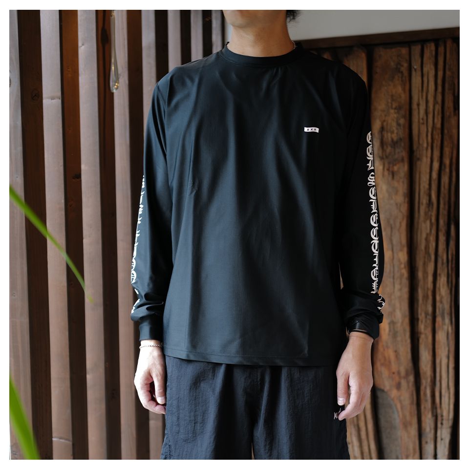 GX-S25-CS-07  RASH GUARD   BLACK