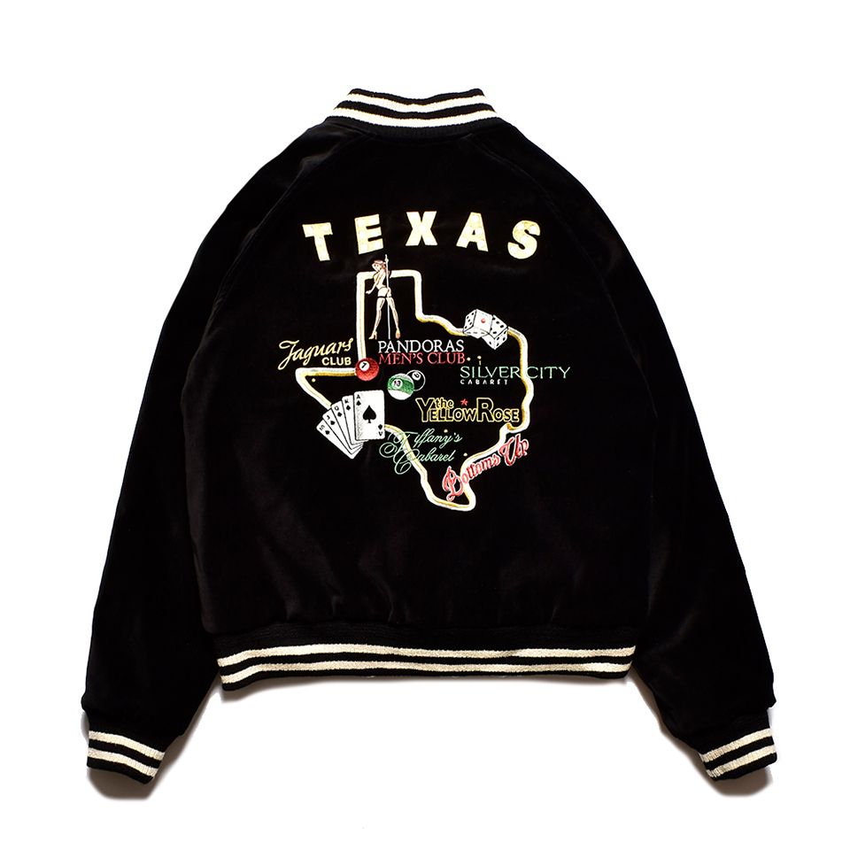 MINEDENIM - Texas Stripclubs Reversible Souvenir JKT | River