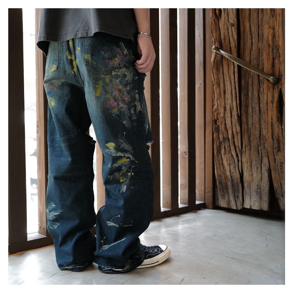 【Last1 34】 LAX, baggies ( paint splatter)