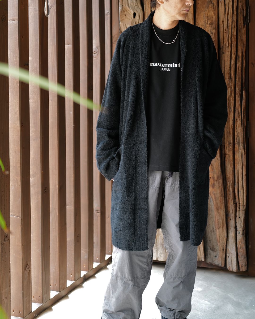 【MASTERMIND WORLD】 LOUNGE GOWN  BLACK