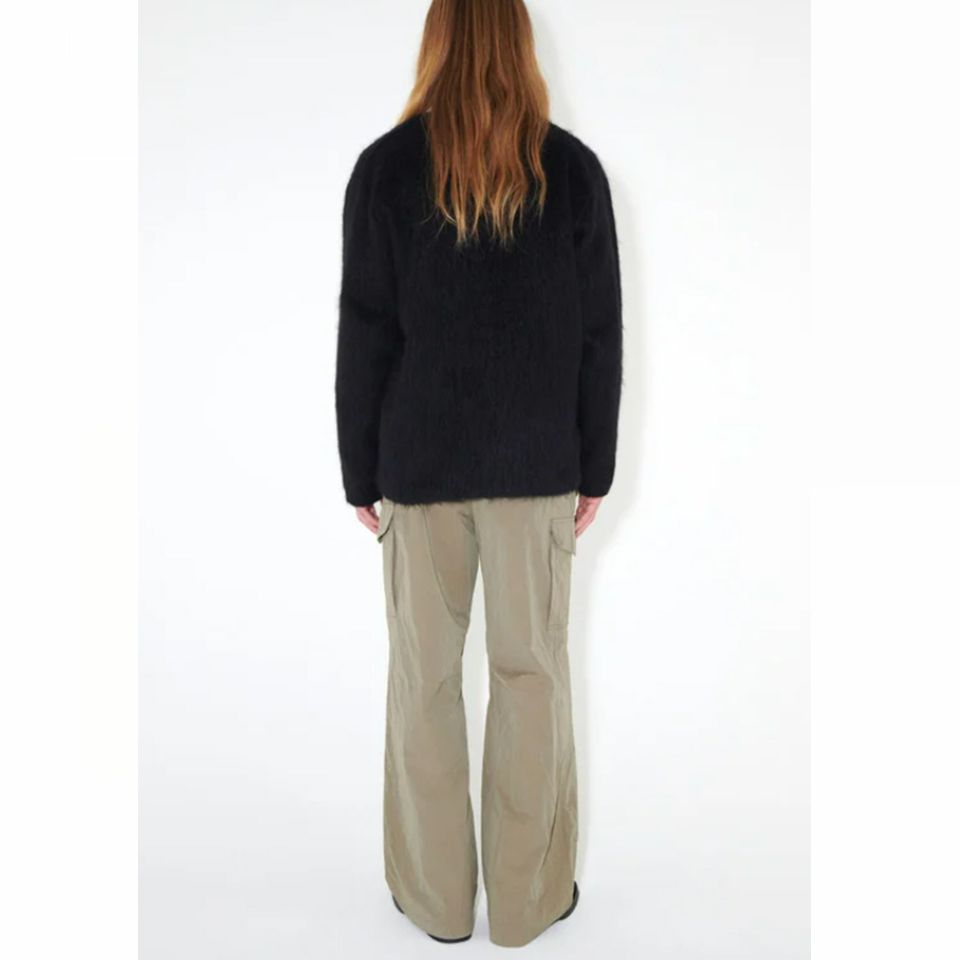CARDIGAN Black Mohair