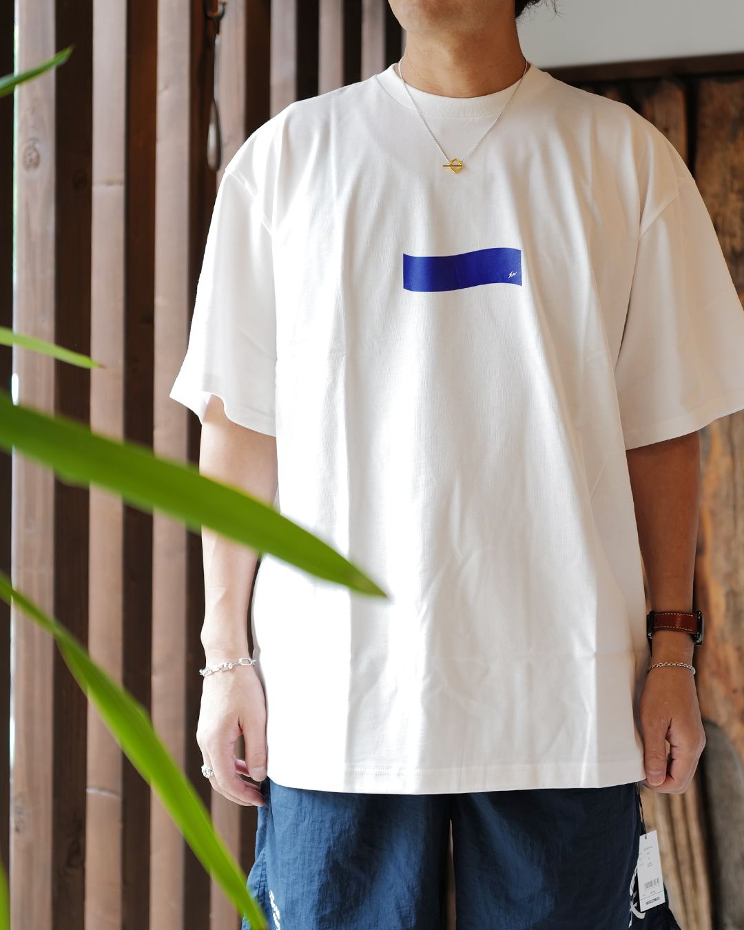 GX-S26-13FST-03 FRAGMENT x GOD SELECTION XXX  13anniversary T-shirts WHITE x BLUE