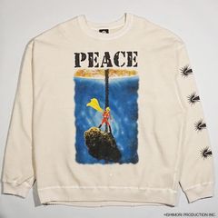 TSCM23SM006 CYBORG009 SWEATSHIRT (PEACE) White