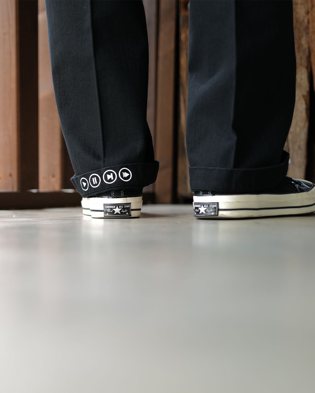 CHINO PANTS (TYPE-XF)  BLACK