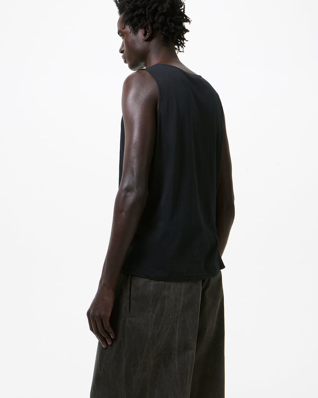 ATHLETIC TANK  Raven Mist Airveil Cotton