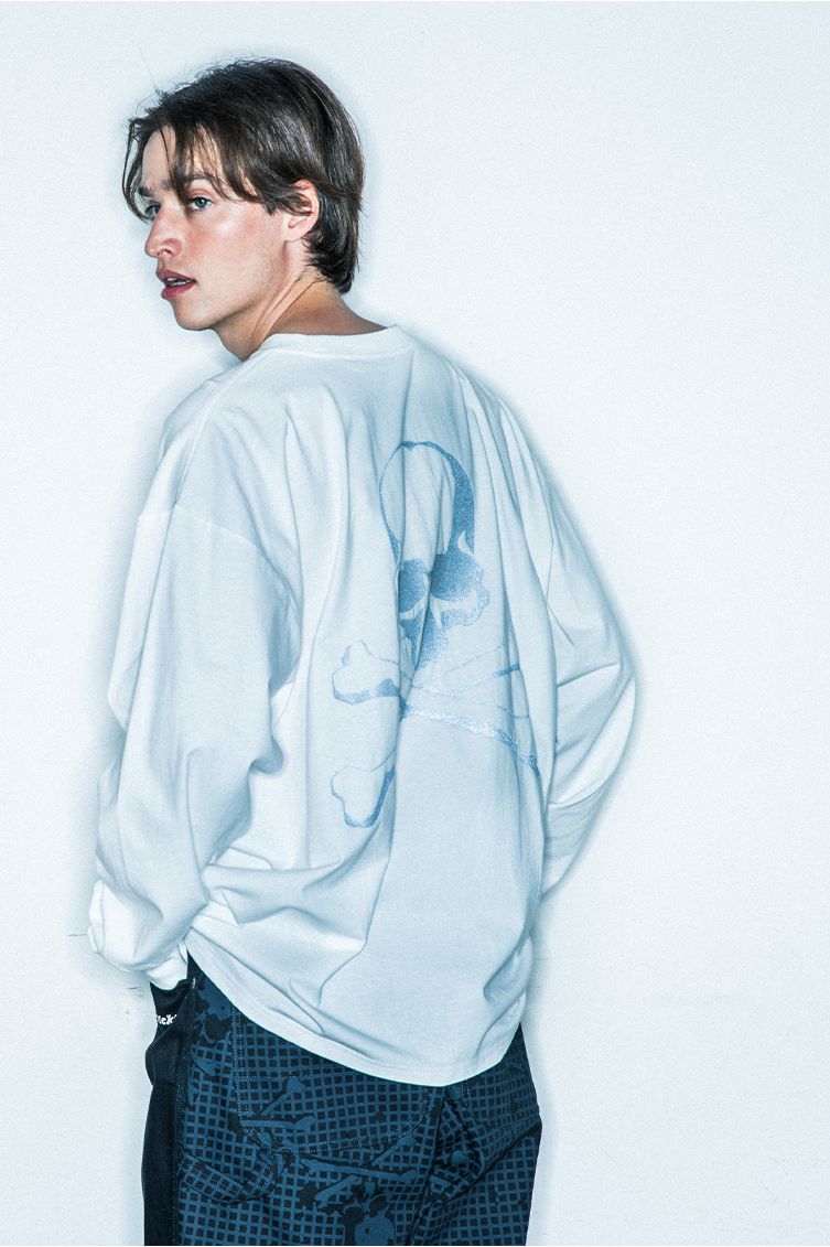 mastermind JAPAN - x Dickies LS TEE White | River