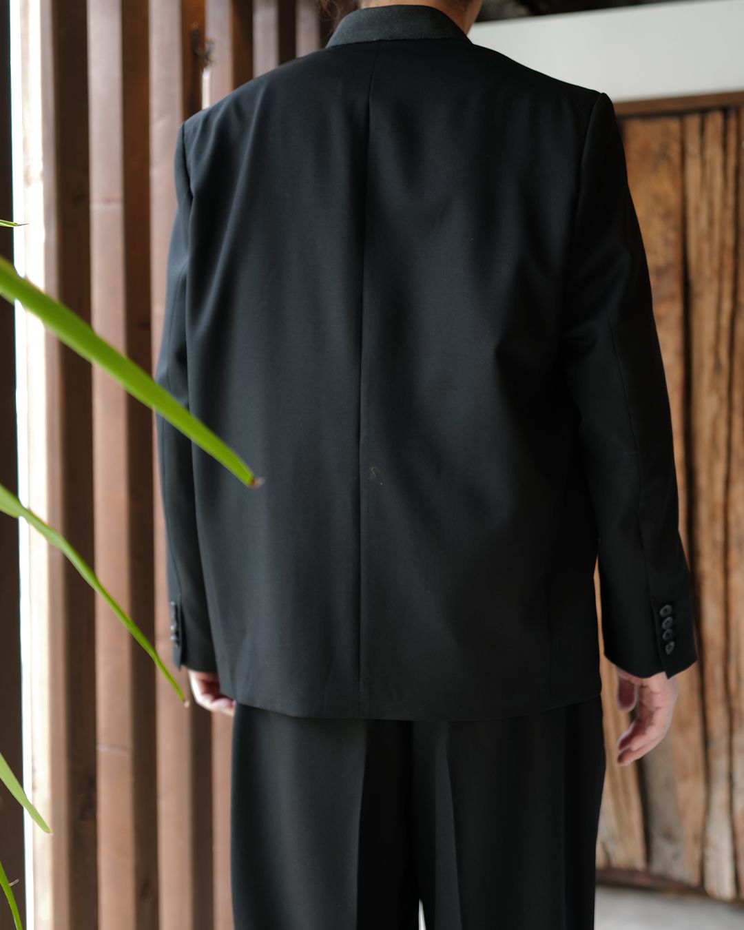 NO COLLAR JACKET Black