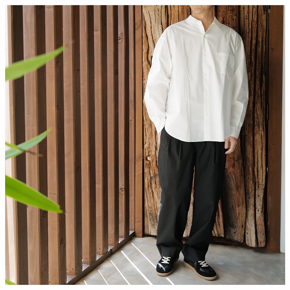 【Last1 Size2】Plain shirt  White