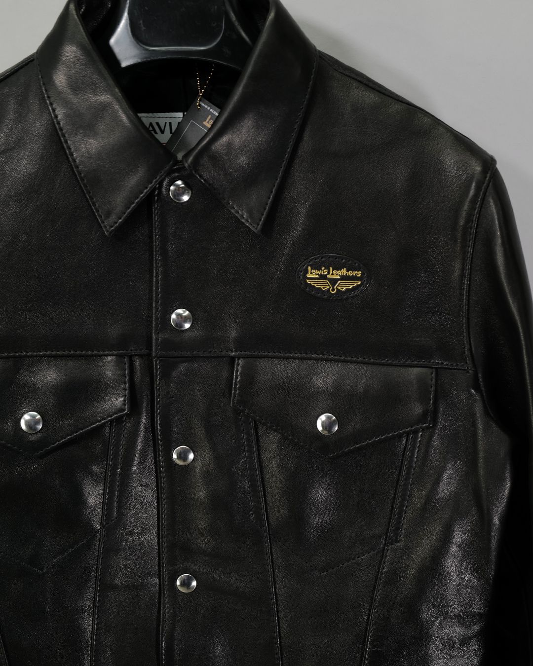 Western Jacket -ウェスタン ジャケット- 【Tight-Fit】   (シープレザー / 裏地:ブラックニット ) Black