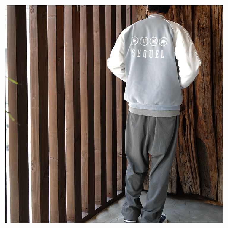 SEQUEL - 【Last1 M】SQ-22AW-JK-06 VARSITY JACKET SAX BLUE | River