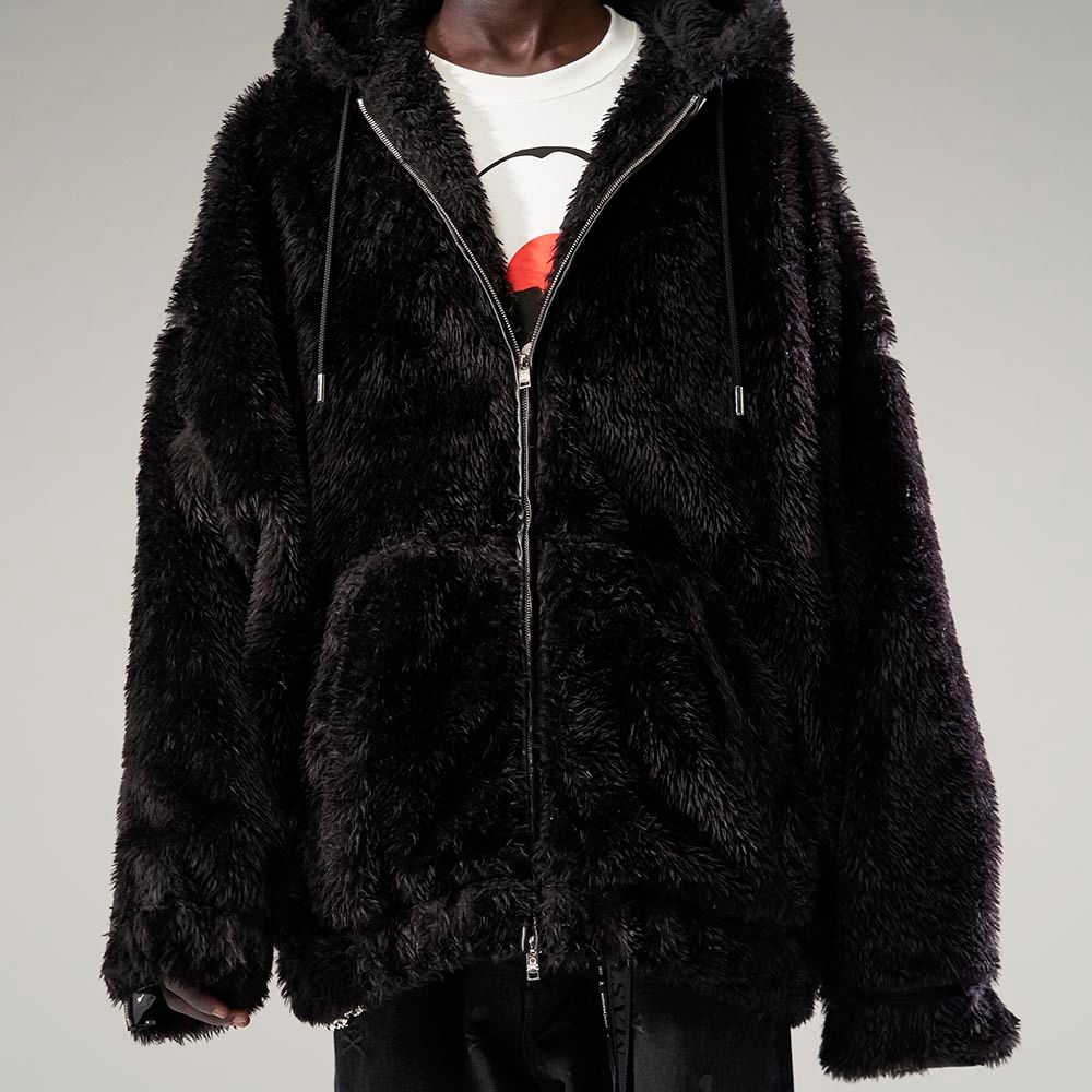 【mastermindJAPAN】 POLAR BEAR ZIP-UP HOODIE  BLACK