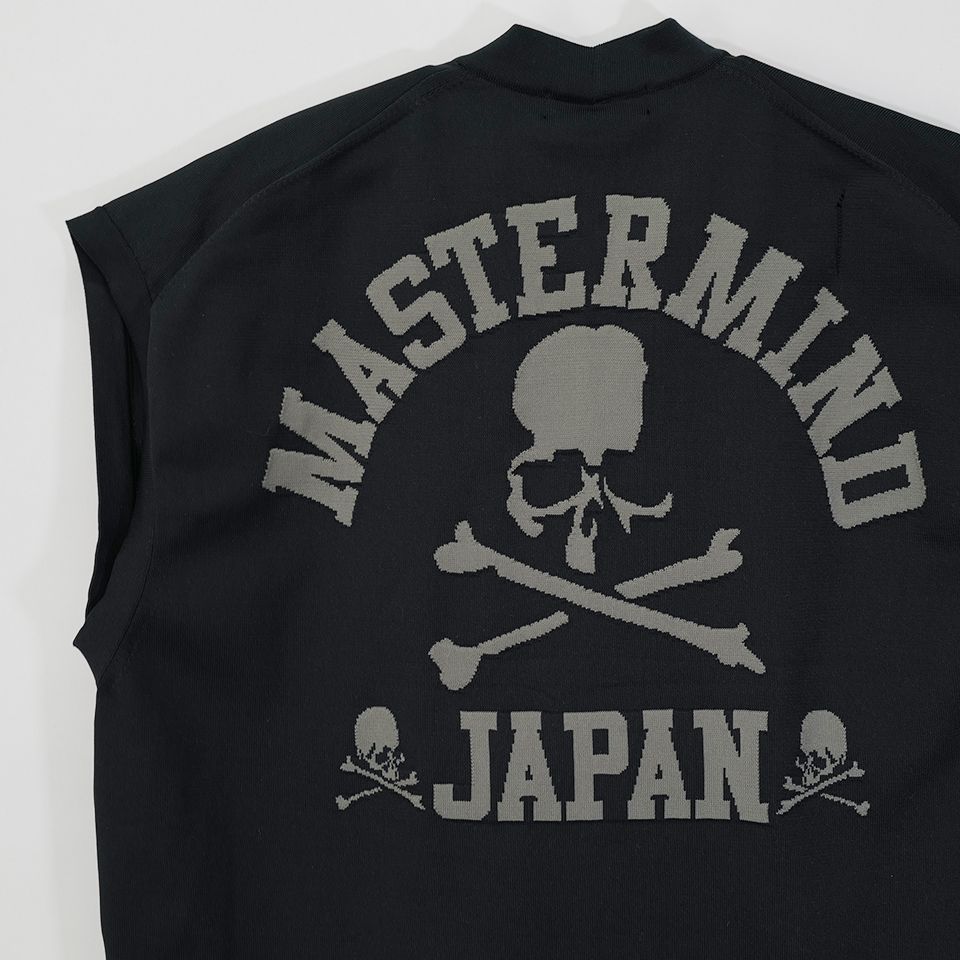【Last1点 M】 【mastermindJAPAN】 INTARSIA KNIT VEST  BLACK