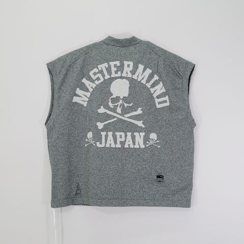 【Last1点 L】 【mastermindJAPAN】 INTARSIA KNIT VEST  GRAY