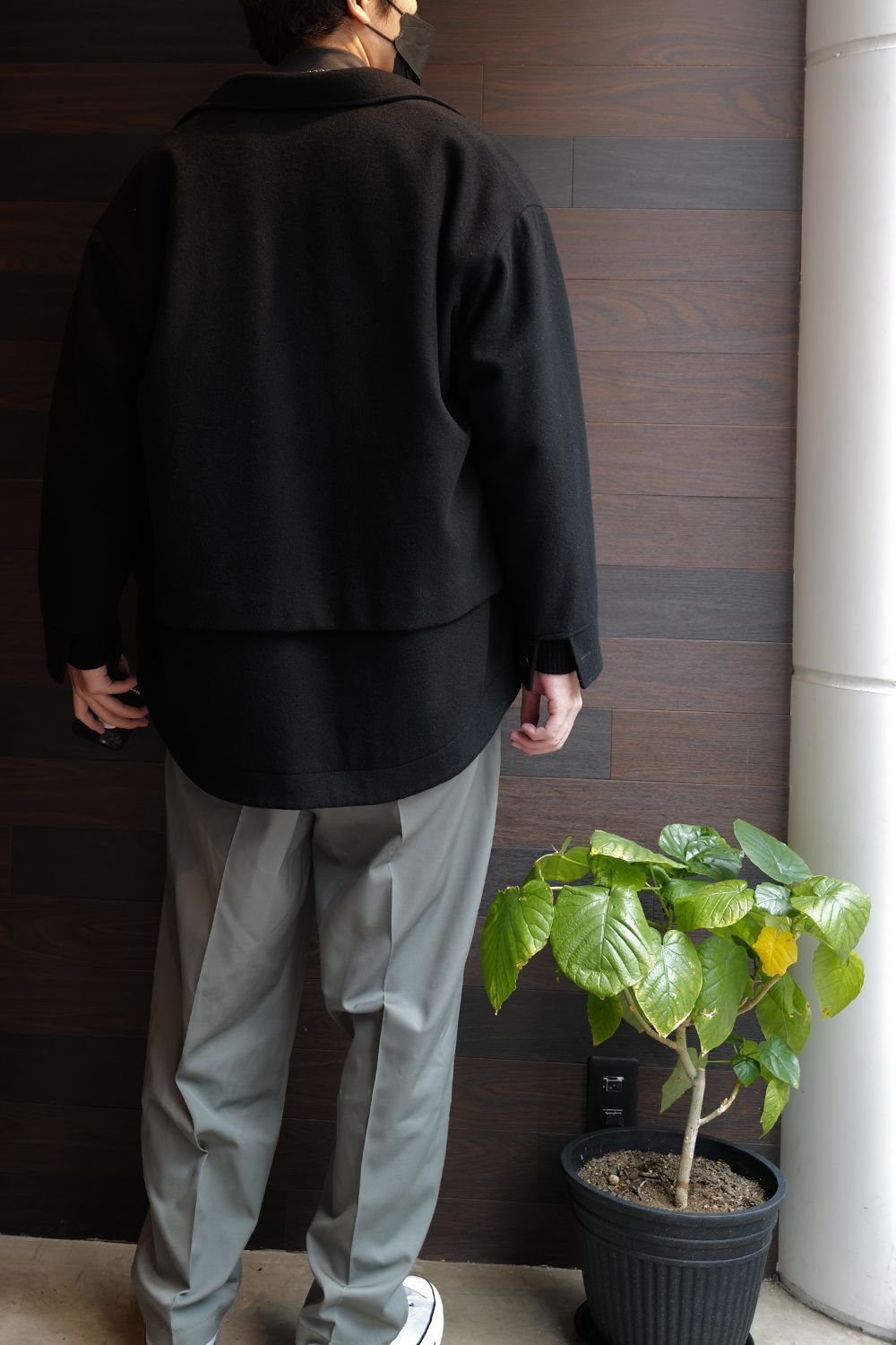 CULLNIのアウターを使ったレイヤースタイル