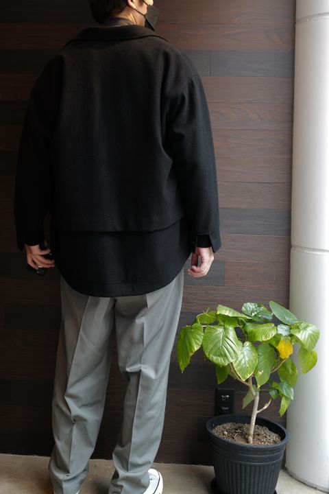 CULLNIのアウターを使ったレイヤースタイル