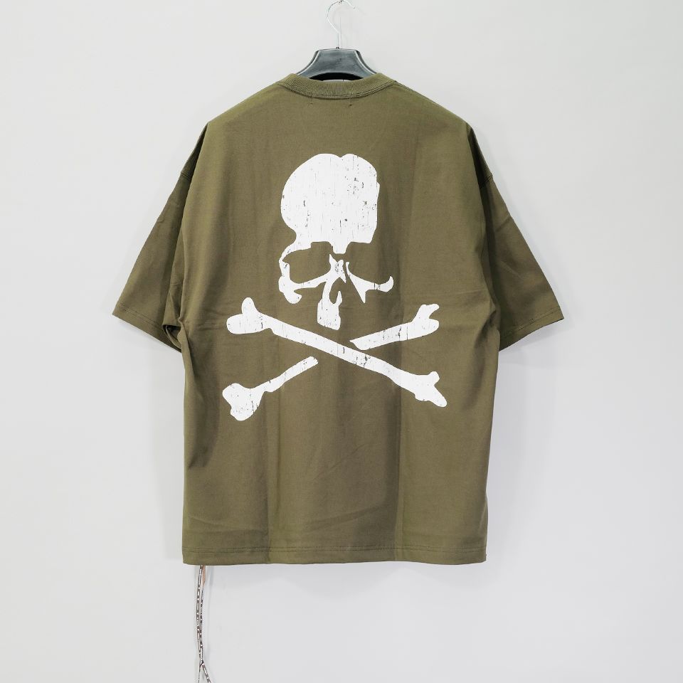 LAST1 L 【mastermindJAPAN】 REFLECTIVE SKULL TEE  OLIVE