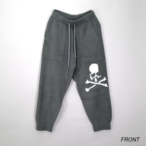【MASTERMIND WORLD】 LOUNGE PANTS  CHARCOAL x WHITE
