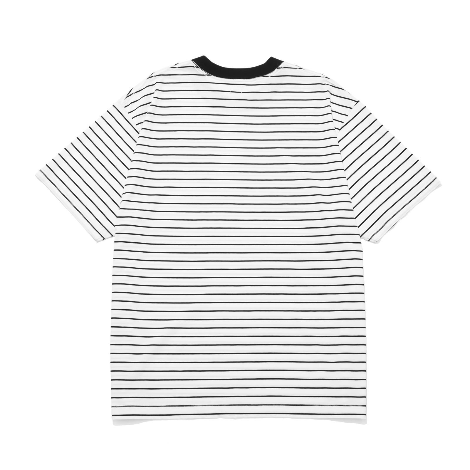 HIGH GAUGE BORDER T-SHIRT  [WHITE]
