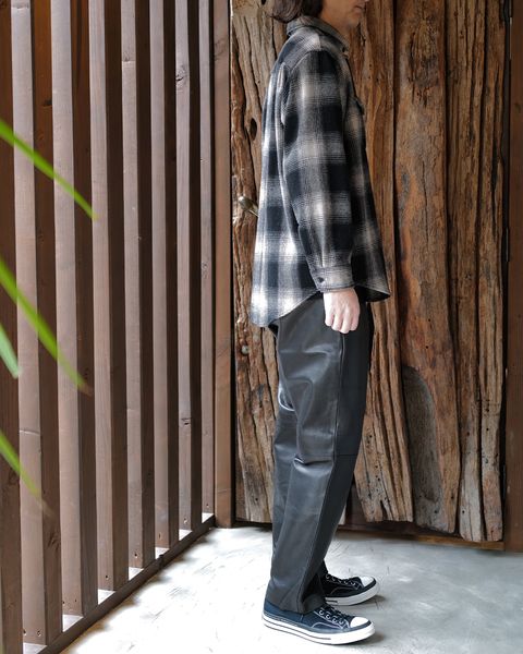 SEQUEL -TypeF- COW LEATHER PANTS