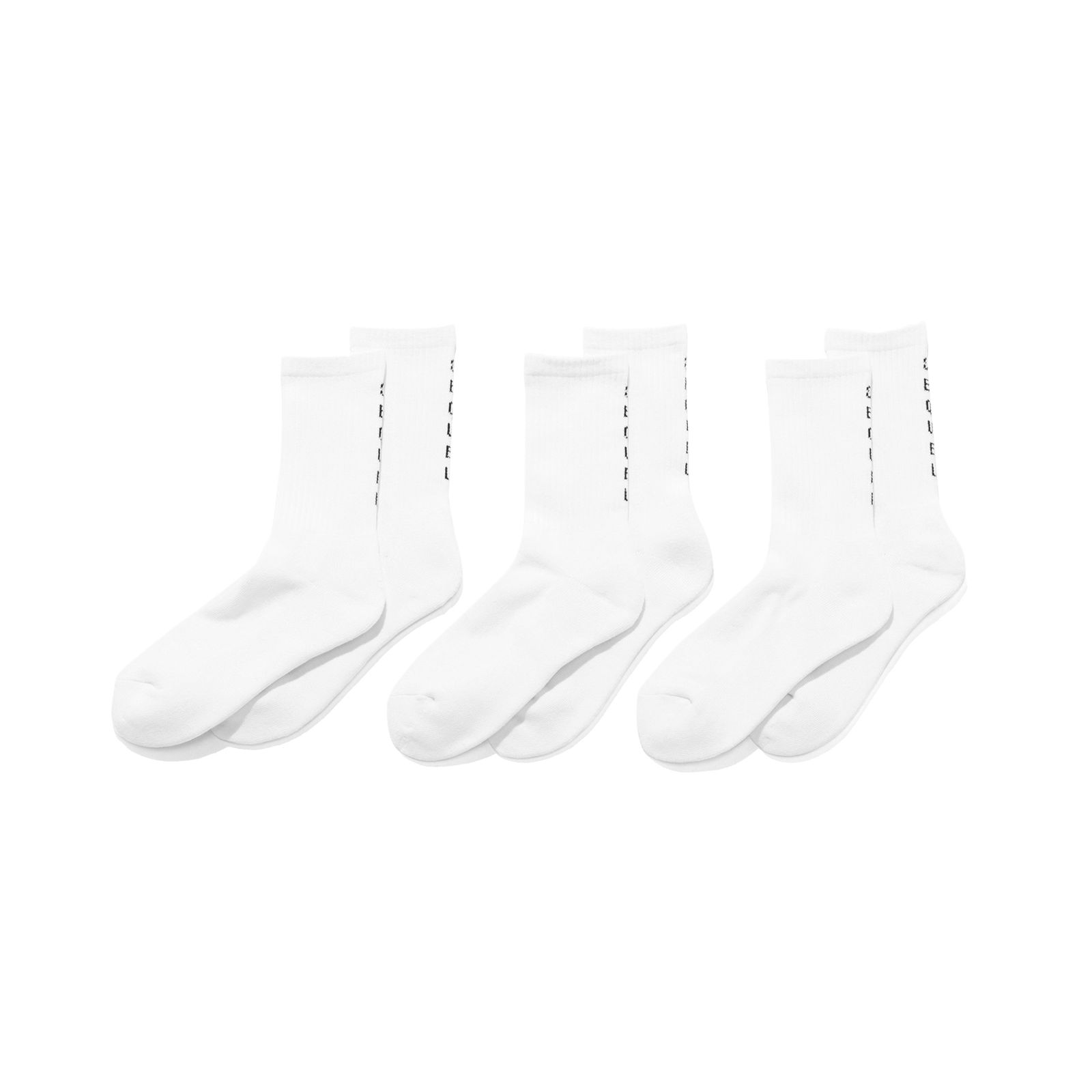 SEQUEL - SQ-23AW-SO-02 SOCKS(3PIECE 1PACK) WHITE | River