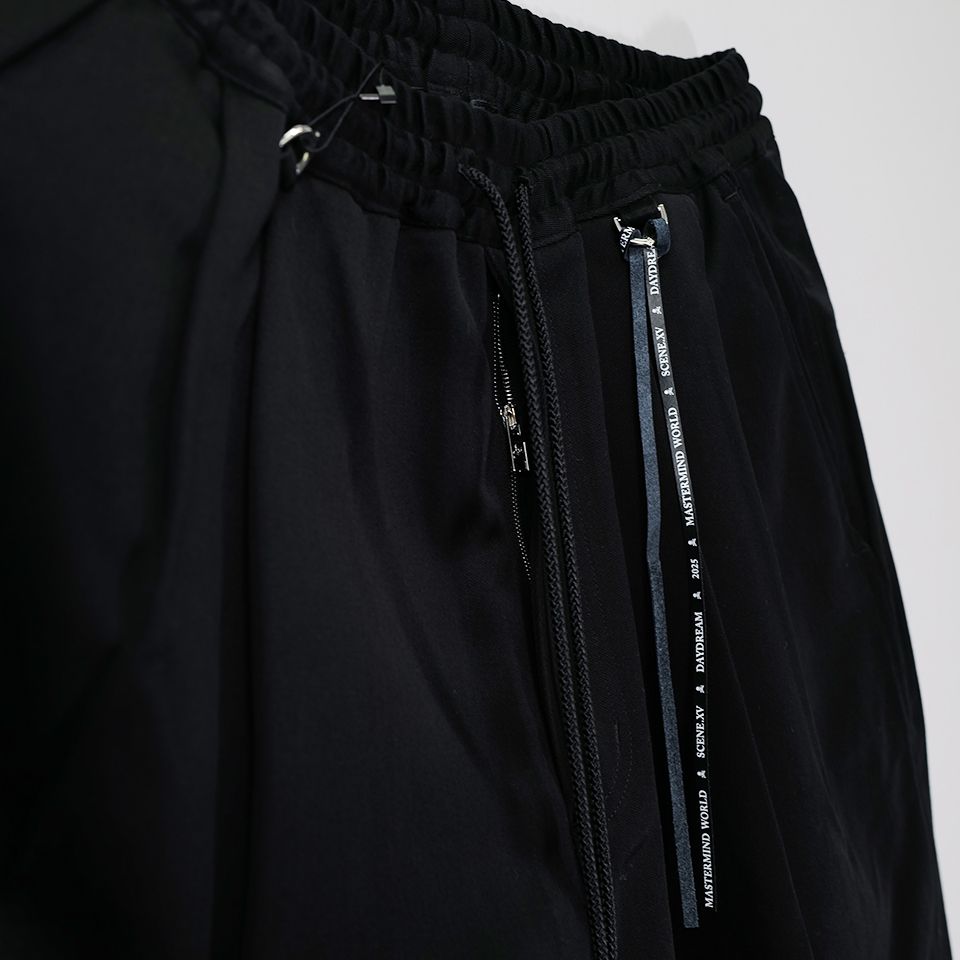 【MASTERMIND WORLD】 WIDE EASY PANTS  BLACK