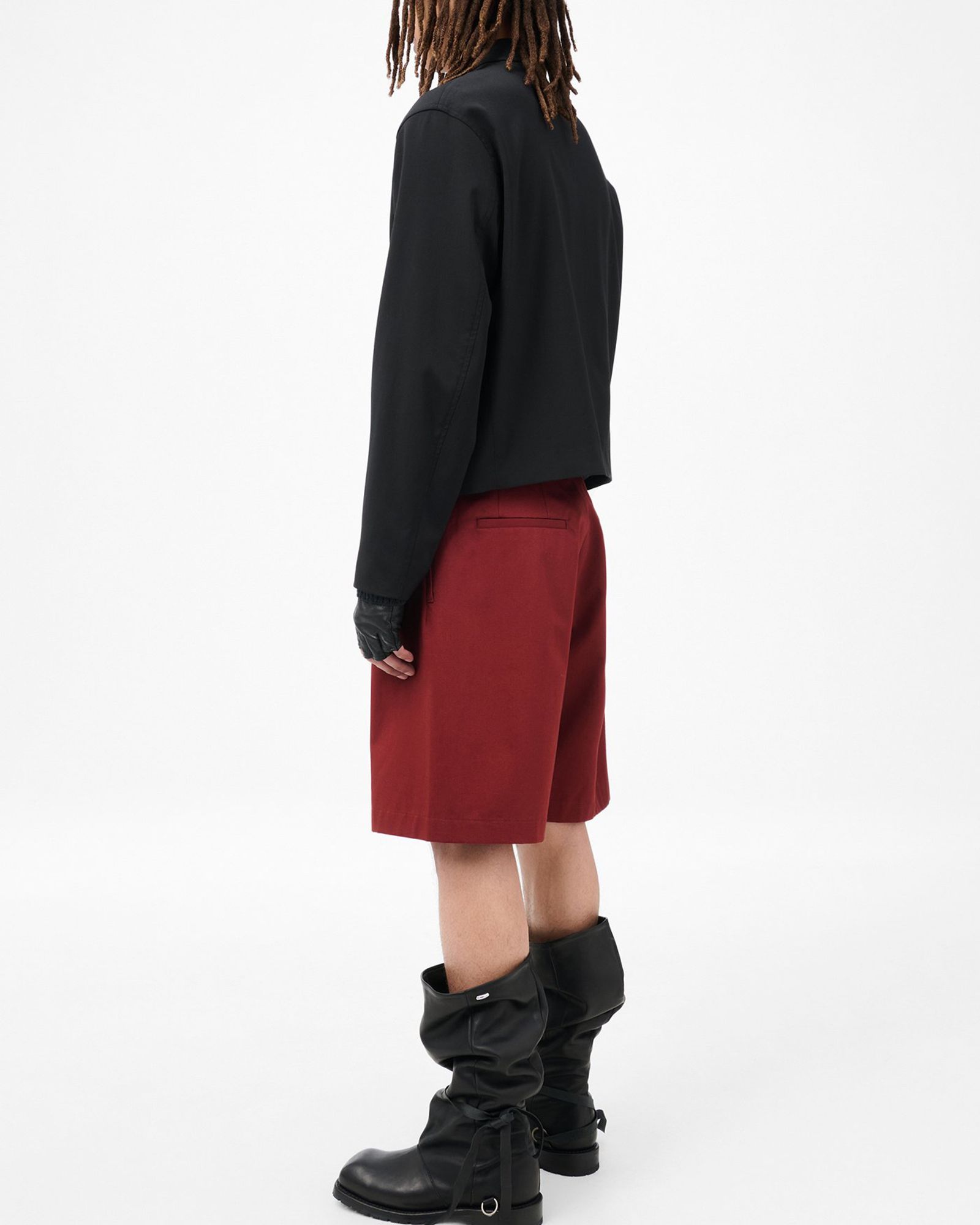MINI JACKET  Black Worsted Wool