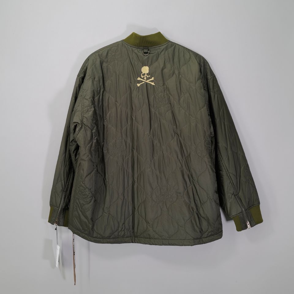 【MASTERMIND WORLD】 QUILTED JACKET  OLIVE