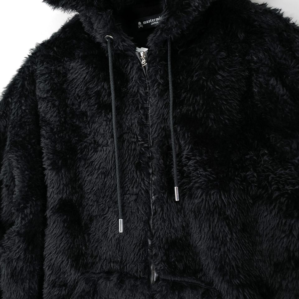 【mastermindJAPAN】 POLAR BEAR ZIP-UP HOODIE  BLACK