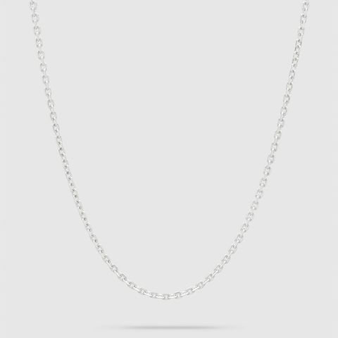 Anker Chain 20.5Inch(52.07cm) / チェーン ネックレス / 925スターリングシルバー / ホワイトロジウムメッキ (ユニセックス)