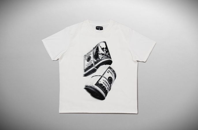 xTRIPPY ART  TEE $1,000  White