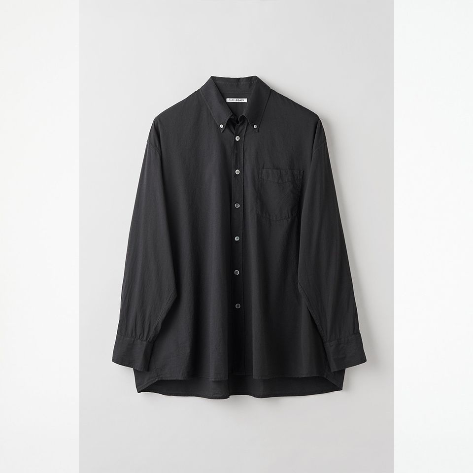 OUR LEGACY - BORROWED BD SHIRT Black Voile | River