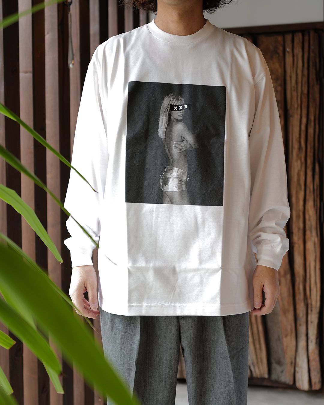 GX-A26-LT-04   LONG SLEEVE T-SHIRT   WHITE