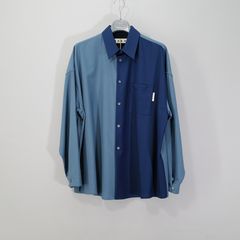 TROPICAL WOOL SHIRT  Blue