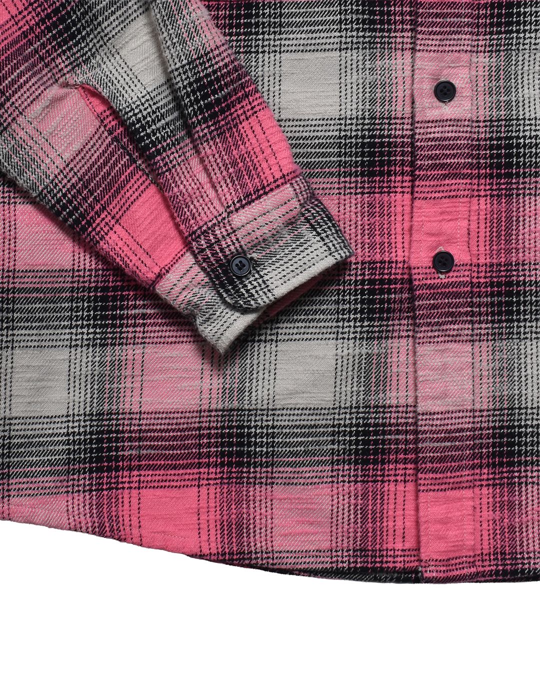Heavy Cotton Flannel Ombre Work Shirt   PNK