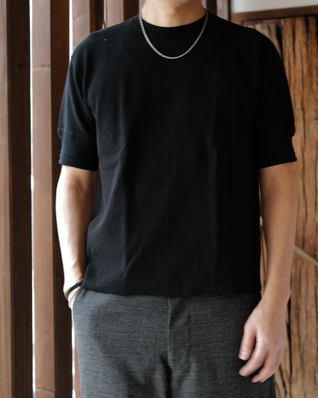 Thermal Crewneck T-SH  black