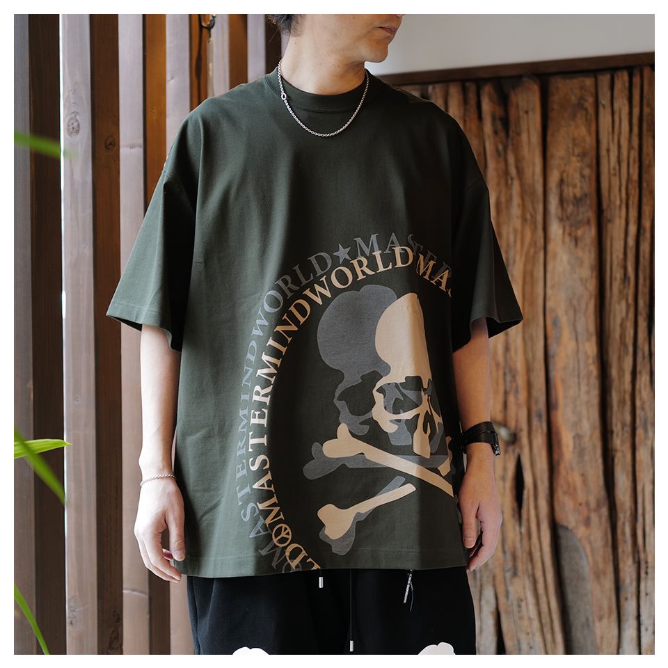 【MASTERMIND WORLD】 FLASH TEE  OLIVE