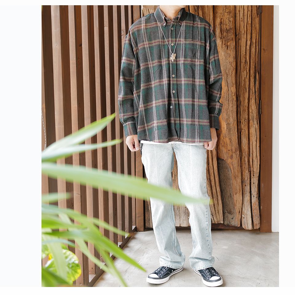 OUR LEGACY - BORROWED BD SHIRT Green Pub Check | River