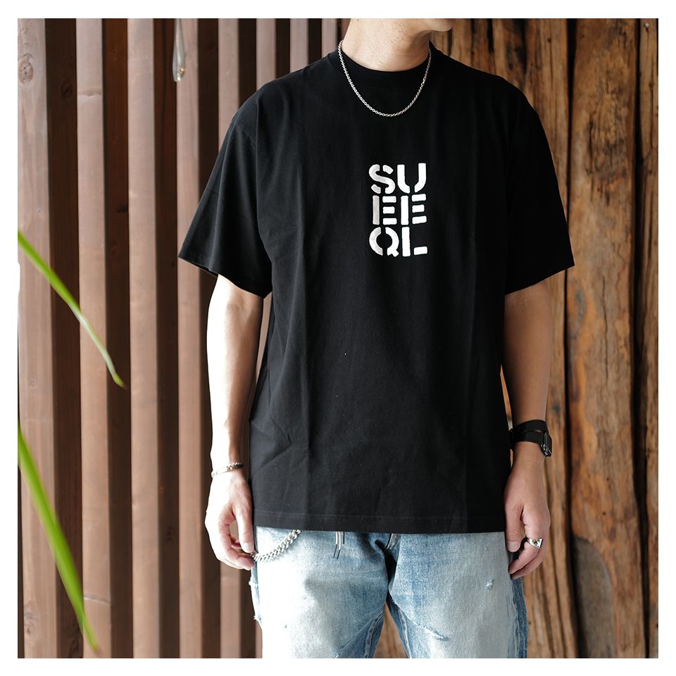 SQ-25SS-ST-05 T-SHIRT  BLACK